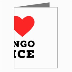 I Love Mango Juice  Greeting Cards (pkg Of 8)