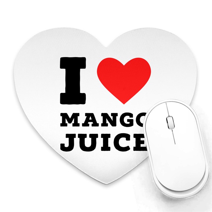 I love mango juice  Heart Mousepad