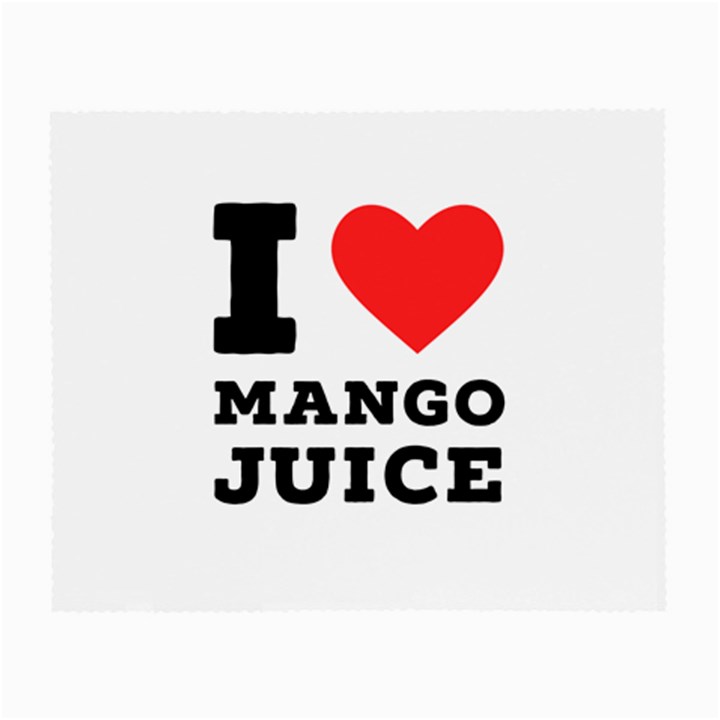 I love mango juice  Small Glasses Cloth (2 Sides)