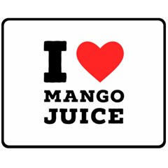 I Love Mango Juice  Fleece Blanket (medium) by ilovewhateva