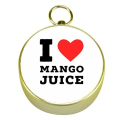 I Love Mango Juice  Gold Compasses by ilovewhateva