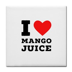 I Love Mango Juice  Tile Coaster by ilovewhateva