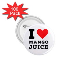 I Love Mango Juice  1 75  Buttons (100 Pack)  by ilovewhateva