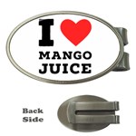 I love mango juice  Money Clips (Oval)  Front