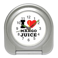 I Love Mango Juice  Travel Alarm Clock by ilovewhateva