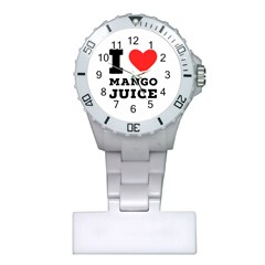 I Love Mango Juice  Plastic Nurses Watch by ilovewhateva