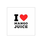 I love mango juice  Satin Bandana Scarf 22  x 22  Front