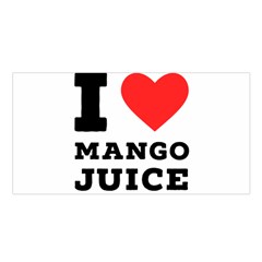 I Love Mango Juice  Satin Shawl 45  X 80  by ilovewhateva