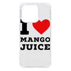 I Love Mango Juice  Iphone 14 Pro Tpu Uv Print Case by ilovewhateva