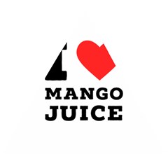 I Love Mango Juice  Wooden Puzzle Triangle by ilovewhateva