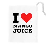 I love mango juice  Drawstring Pouch (4XL) Front