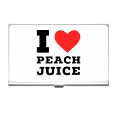 I Love Peach Juice Business Card Holder by ilovewhateva