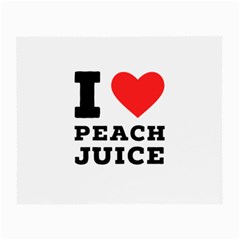 I Love Peach Juice Small Glasses Cloth by ilovewhateva