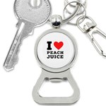 I love peach juice Bottle Opener Key Chain Front