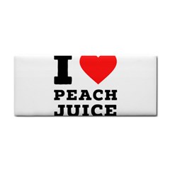 I Love Peach Juice Hand Towel by ilovewhateva