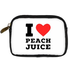 I Love Peach Juice Digital Camera Leather Case by ilovewhateva