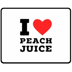 I Love Peach Juice Fleece Blanket (medium) by ilovewhateva