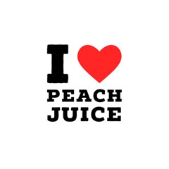 I Love Peach Juice Play Mat (square) by ilovewhateva