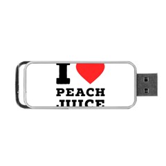 I Love Peach Juice Portable Usb Flash (one Side) by ilovewhateva