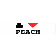 I Love Peach Juice Small Premium Plush Fleece Scarf by ilovewhateva