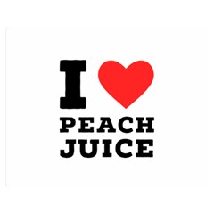 I Love Peach Juice Premium Plush Fleece Blanket (medium) by ilovewhateva