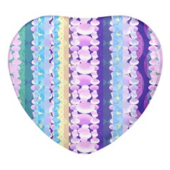 Background Graphic Beautiful Wallpaper Art Heart Glass Fridge Magnet (4 Pack) by danenraven