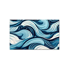 Pattern Ocean Waves Arctic Ocean Blue Nature Sea Sticker Rectangular (10 Pack) by danenraven