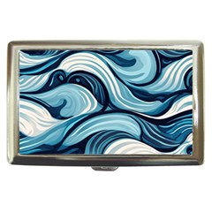 Pattern Ocean Waves Arctic Ocean Blue Nature Sea Cigarette Money Case by danenraven