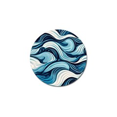 Pattern Ocean Waves Arctic Ocean Blue Nature Sea Golf Ball Marker by danenraven