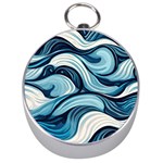 Pattern Ocean Waves Arctic Ocean Blue Nature Sea Silver Compasses Front