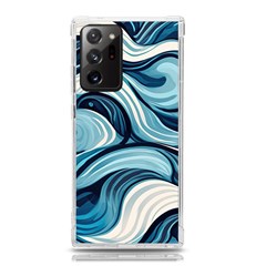 Pattern Ocean Waves Arctic Ocean Blue Nature Sea Samsung Galaxy Note 20 Ultra Tpu Uv Case by danenraven