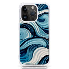 Pattern Ocean Waves Arctic Ocean Blue Nature Sea Iphone 14 Pro Tpu Uv Print Case