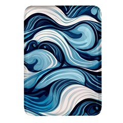 Pattern Ocean Waves Arctic Ocean Blue Nature Sea Rectangular Glass Fridge Magnet (4 Pack) by danenraven