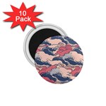 Waves Ocean Sea Water Pattern Rough Seas 1.75  Magnets (10 pack)  Front