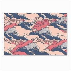 Waves Ocean Sea Water Pattern Rough Seas Postcard 4 x 6  (pkg Of 10) by danenraven