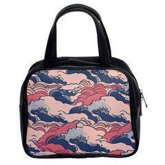 Waves Ocean Sea Water Pattern Rough Seas Classic Handbag (two Sides) by danenraven