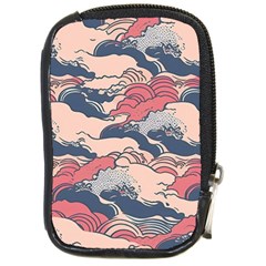 Waves Ocean Sea Water Pattern Rough Seas Compact Camera Leather Case by danenraven