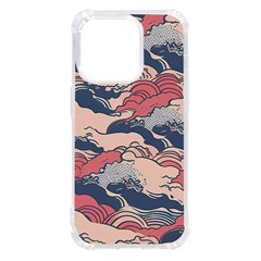 Waves Ocean Sea Water Pattern Rough Seas Iphone 14 Pro Tpu Uv Print Case by danenraven