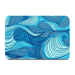 Ocean Waves Sea Abstract Pattern Water Blue Plate Mats by danenraven