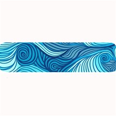 Ocean Waves Sea Abstract Pattern Water Blue Large Bar Mat by danenraven