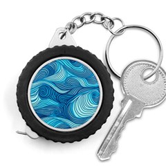 Ocean Waves Sea Abstract Pattern Water Blue Measuring Tape by danenraven