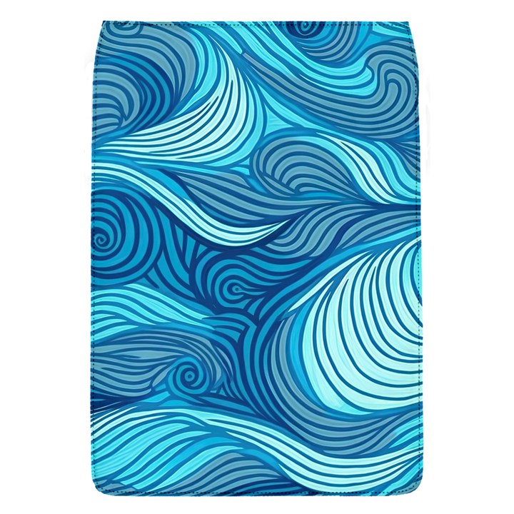 Ocean Waves Sea Abstract Pattern Water Blue Removable Flap Cover (S)