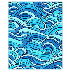 Pattern Ocean Waves Blue Nature Sea Abstract Drawstring Bag (small) by danenraven