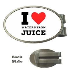 I Love Watermelon Juice Money Clips (oval)  by ilovewhateva