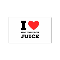 I Love Watermelon Juice Sticker Rectangular (10 Pack) by ilovewhateva