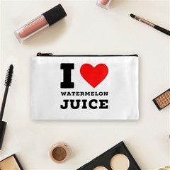 I Love Watermelon Juice Cosmetic Bag (small) by ilovewhateva