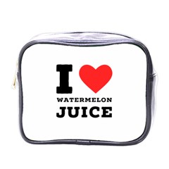 I Love Watermelon Juice Mini Toiletries Bag (one Side) by ilovewhateva