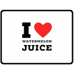 I love watermelon juice Fleece Blanket (Large) 80 x60  Blanket Front