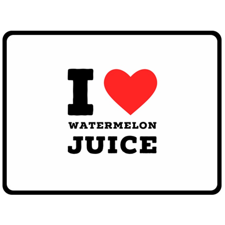 I love watermelon juice Fleece Blanket (Large)