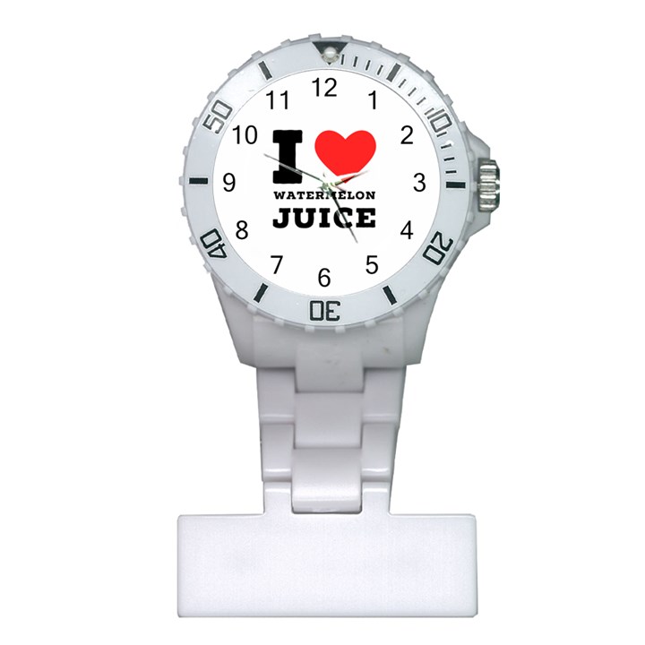 I love watermelon juice Plastic Nurses Watch